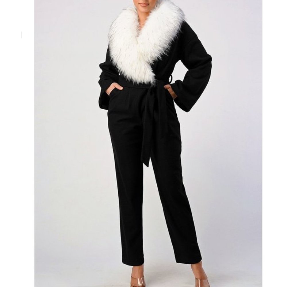 Faux Fur Jumpsuit